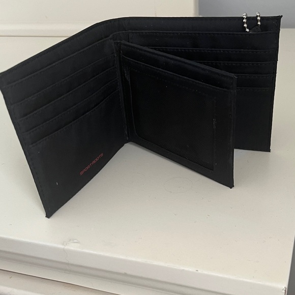 Black Nylon Roots Wallet - Picture 3 of 6